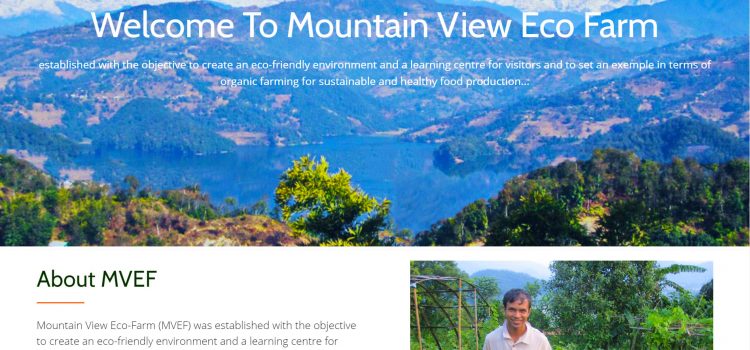 Website of Mountain View Eco Farm